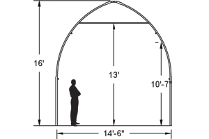 14' BW Shelter Gothic Arch