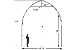 18' BW Shelter Gothic Arch